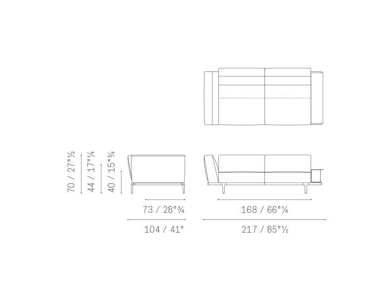 Ткань диван Poltrona Frau коллекция-диваны и кресла ARCH-00009449 - Вид №47