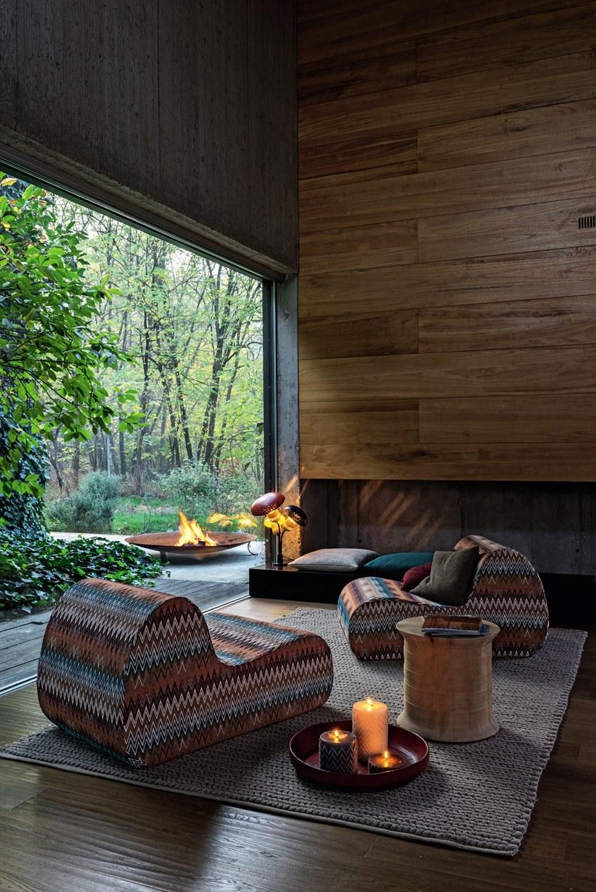 MissoniHome Мягкое кресло со съемным чехлом из ткани Virgola sun-id-1470912 - Вид №3