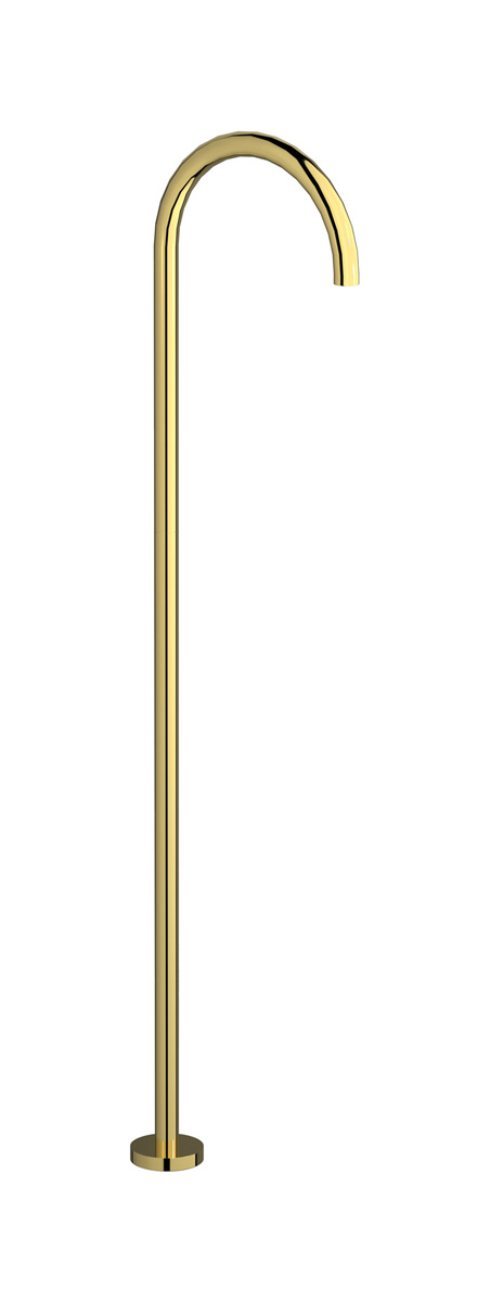 Напольный излив для раковины в комплекте с донным клапаном. WE ARE IB rx299oo Gold Reflex