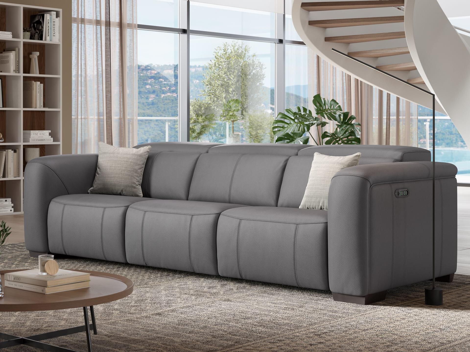 3-местный кожаный диван Sofanella Сорренто ARCH-00099745 - Вид №2