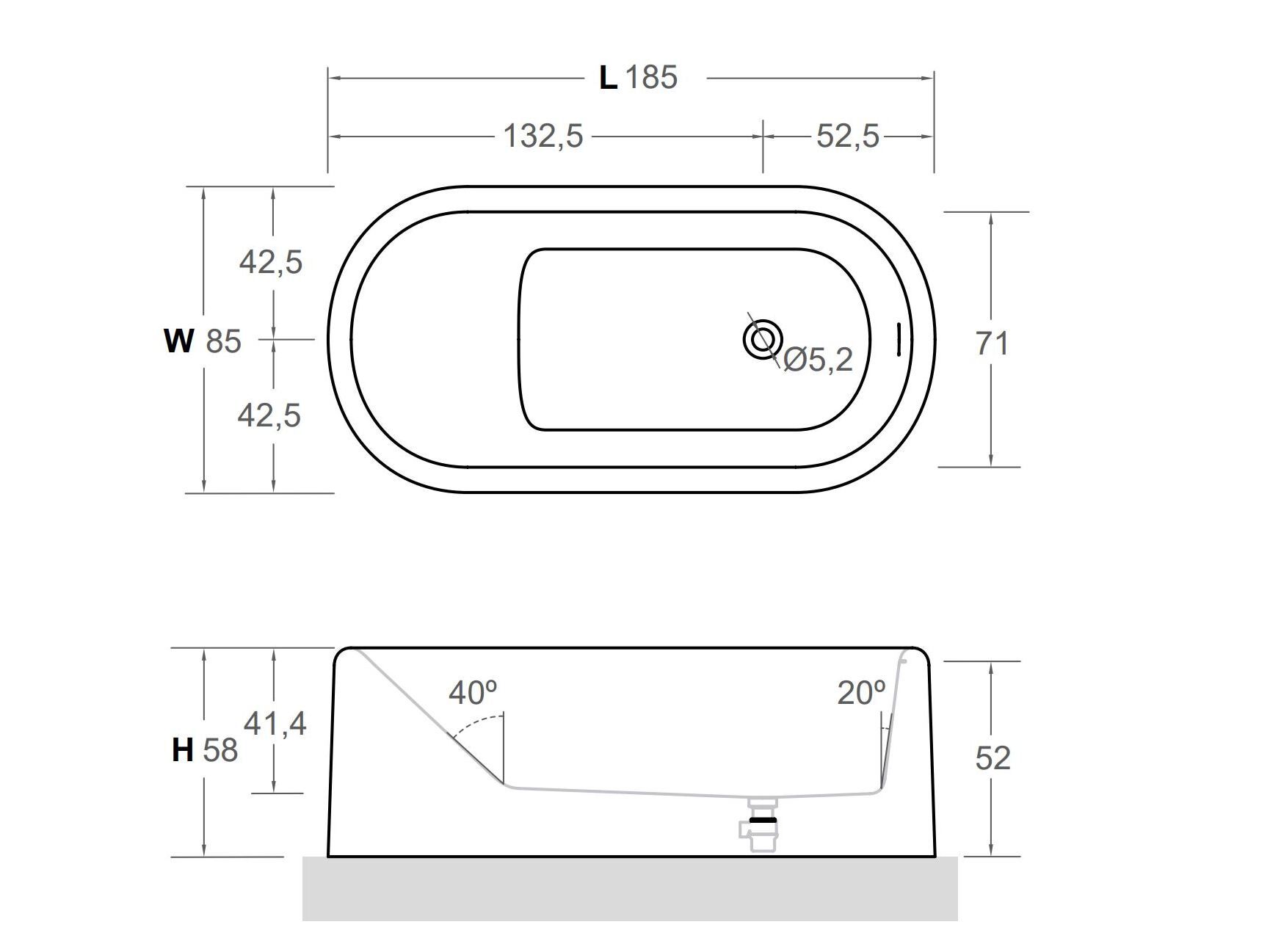 Овальная ванна в центре комнаты Inbani Ease ARCH-00070632 - Вид №5