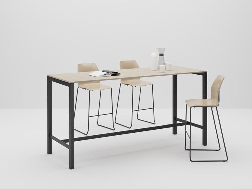 PROF Прямоугольный деревянный высокий стол Dieci sun-id-1491278 - Вид №1