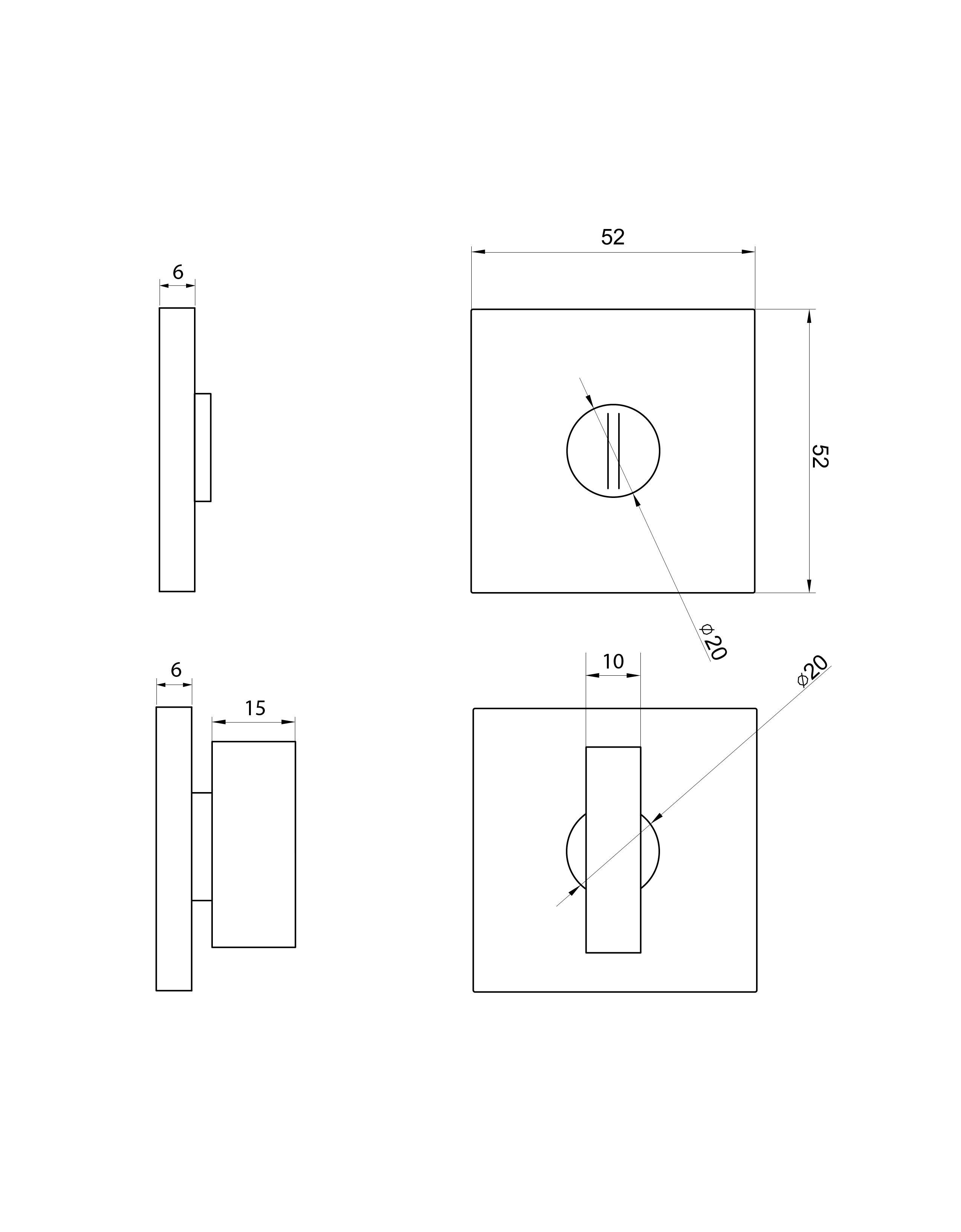 Фиксатор дверной PUERTO INBK AL 03 slim MSN для ручек 86523062 STLM-0069602 - Вид №1