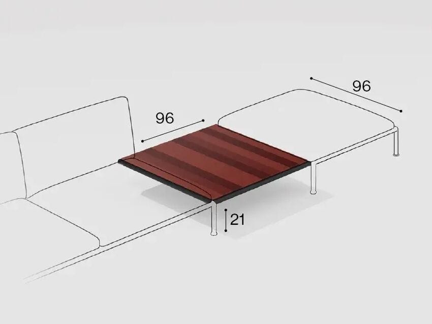Низкий садовый столик из лавового камня FAST Roè ARCH-00071971 - Вид №3