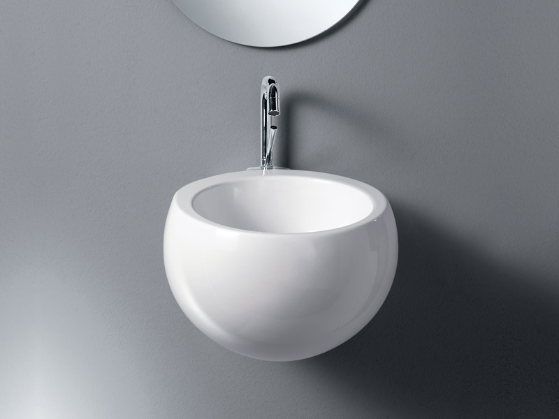 L312T0RPV1.100 Подвесная раковина круглая A. e T. Italia IDEA Белый глянцевый AeT ITALIA - Вид №1