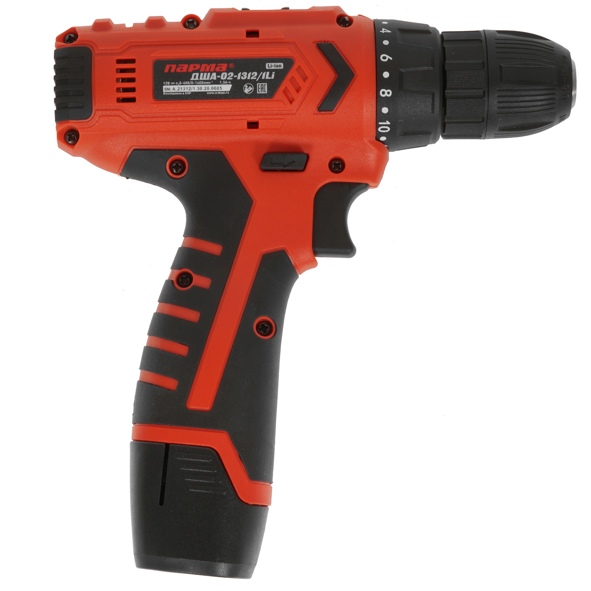 Дрель-шуруповерт Парма ДША-02-1312/1Li 02.021.00005 5308933 STDN-0024786 - Вид №1