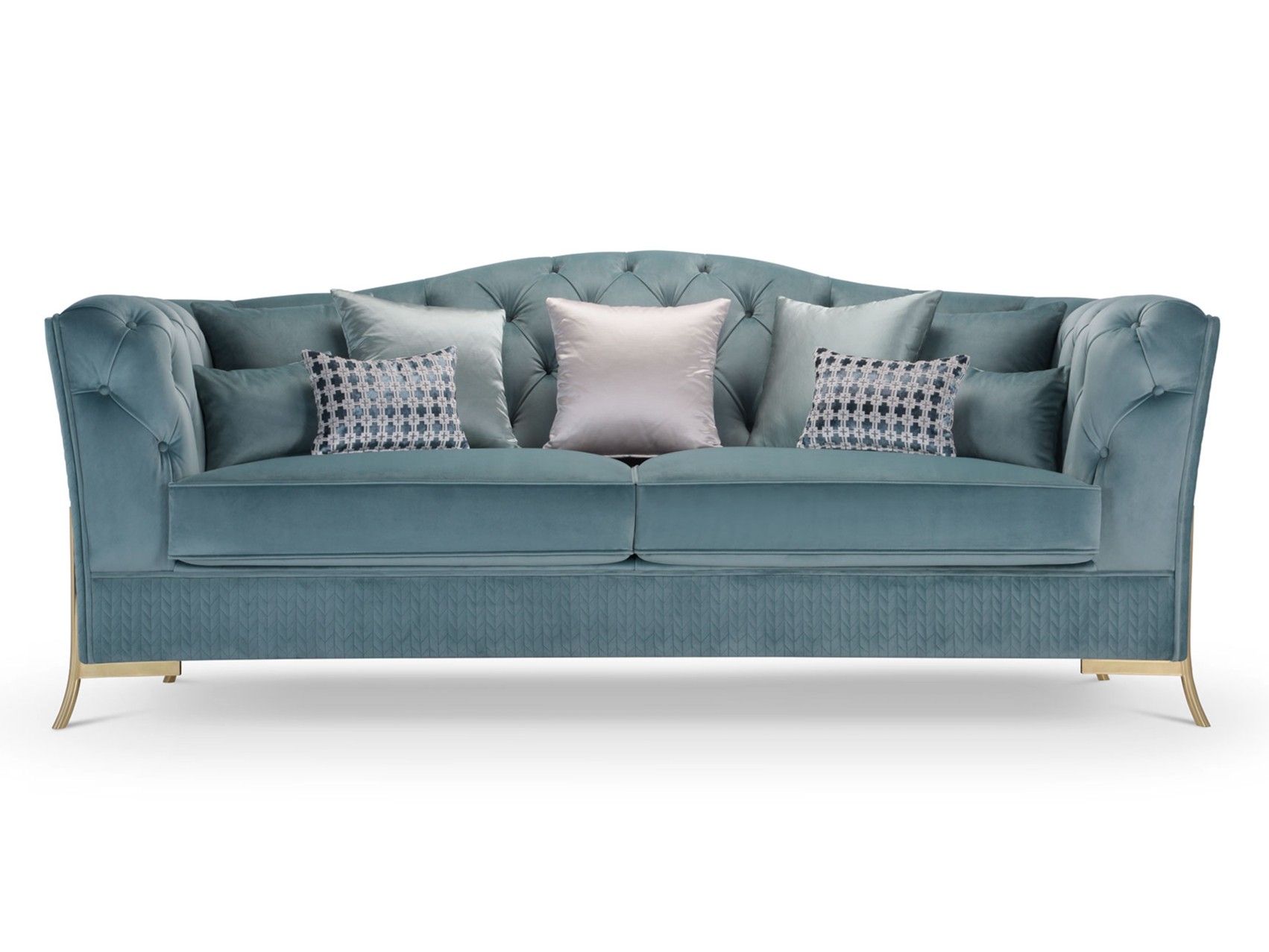 Диван-кровать capitonné из ткани с огнестойкой обивкой Domingo Salotti Nefele ARCH-00034794