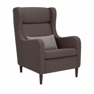 Кресло мягкое с ушами коричневое Leset "Хилтон" IMPEX ДИЗАЙНЕРСКИЕ 00-3885675 Коричневый