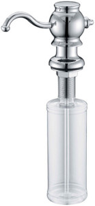 Встраиваемый дозатор ZorG Inox ZR-24 CR для жидкого мыла, хром
