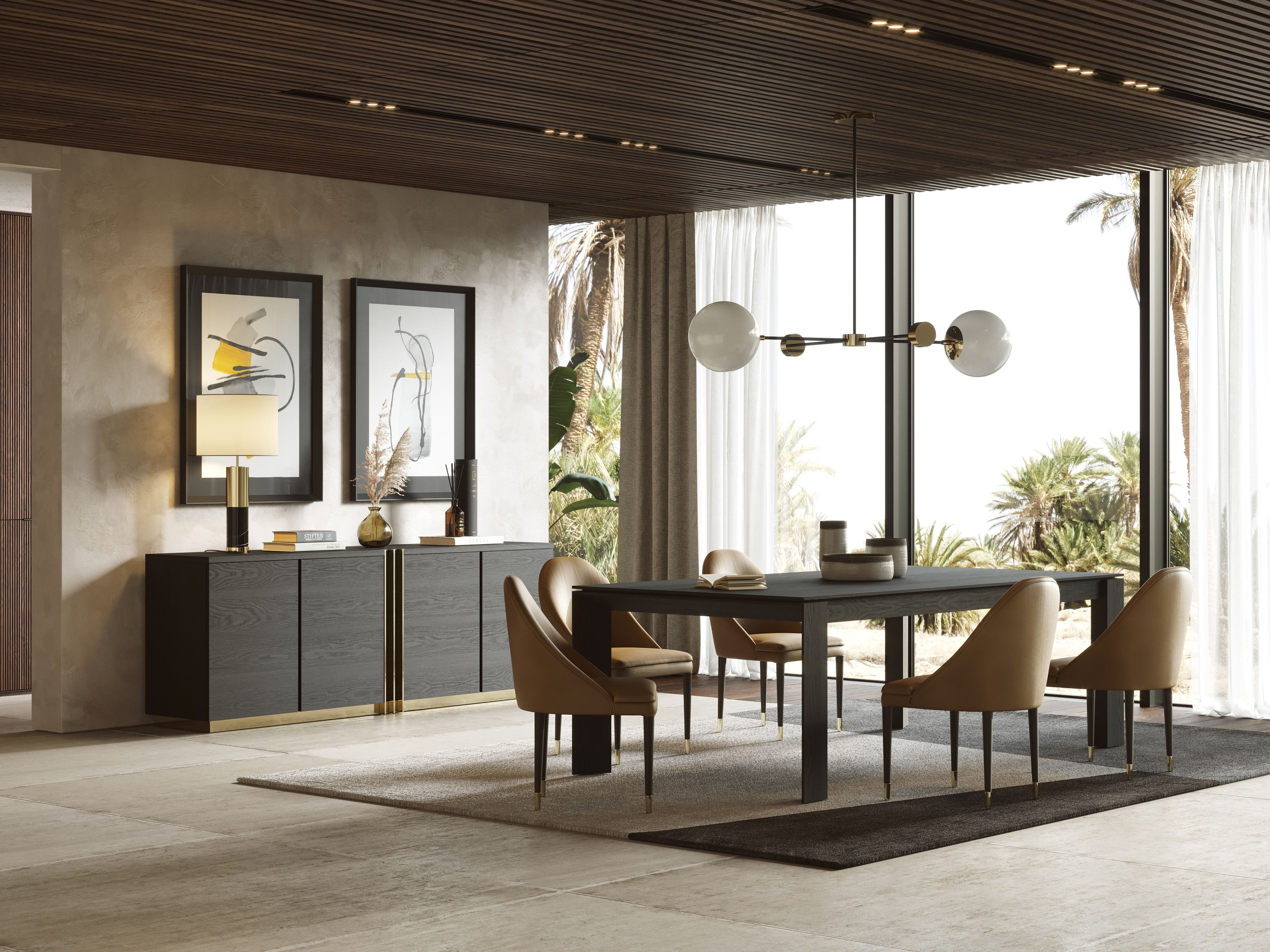 Прямоугольный обеденный стол из ясеня Laskasas ARCH-00121524 - Вид №3