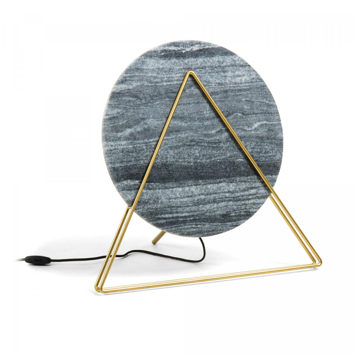 053542 Настольная лампа VERSUS мраморная черная La Forma Versus  - Вид №3