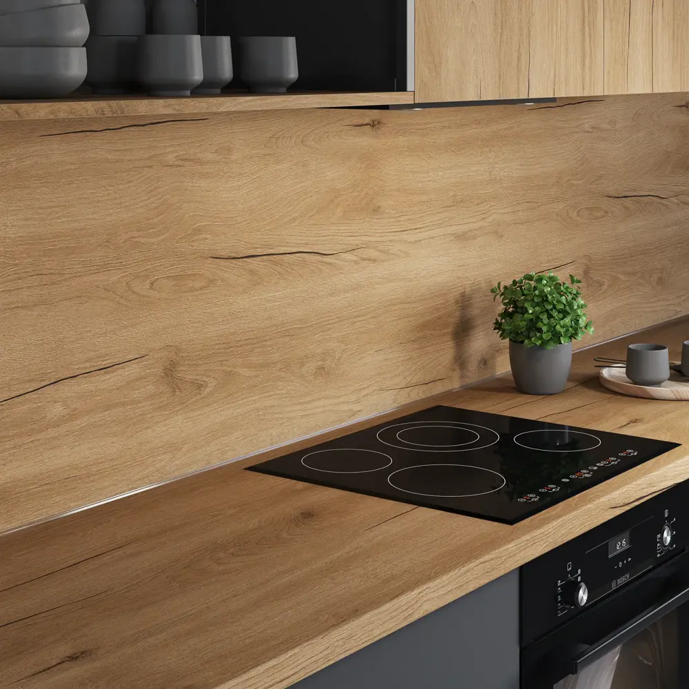 Столешница KONSENSA Верея 60x300x3.8 см ДСП цвет коричневый 89452046 STLM-2024918 ДСП Постформинг - Вид №6