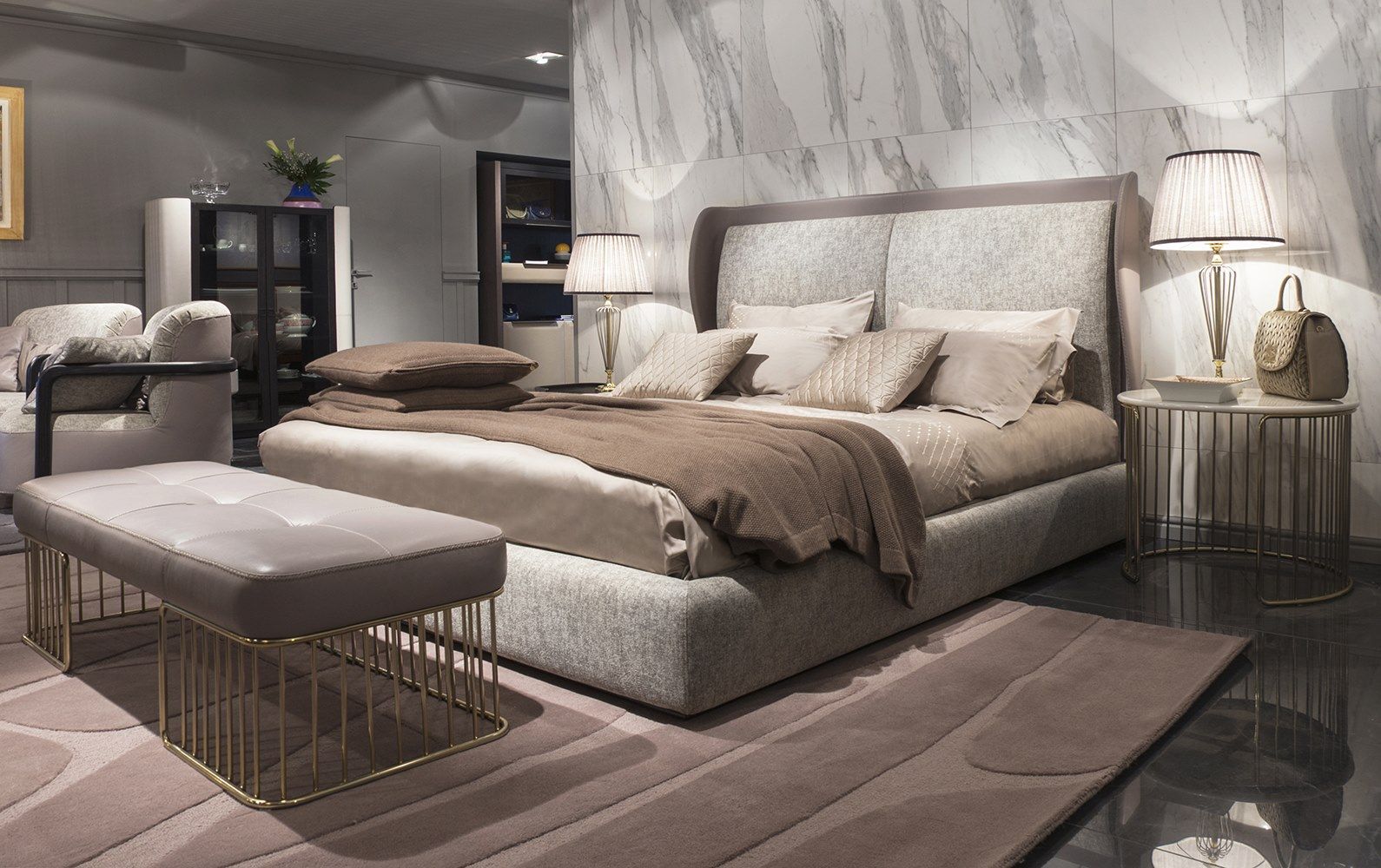 Кожаная мягкая скамья Formitalia Charleston ARCH-00075486 - Вид №1