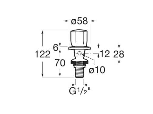 Пульт дистанционного управления латунной столешницей Roca Brava ARCH-00131620 - Вид №2