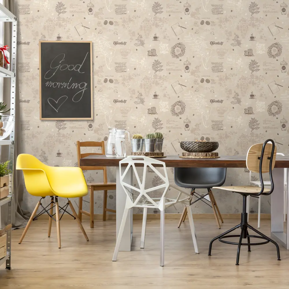 Обои флизелиновые Ateliero Coffee бежевые 1.06 м 888618 82379802 STLM-2133079 - Вид №2