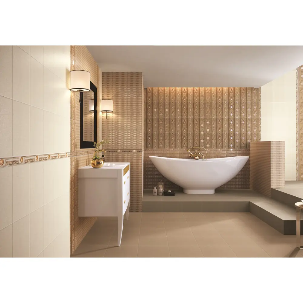 Плитка настенная Lasselsberger ceramics «Текстиль» 25х33 см 1.49 м2 цвет бежевый 14357086 STLM-2017816 LB CERAMICS 