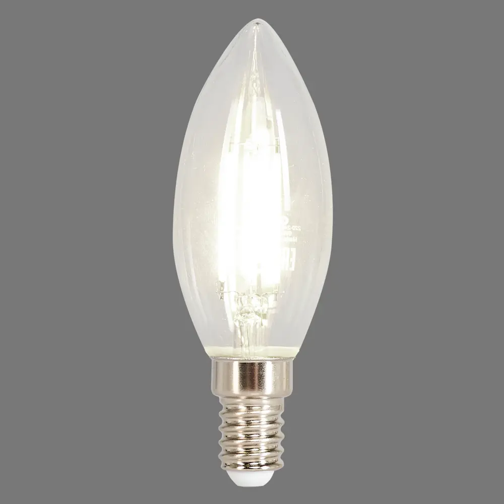 Лампа светодиодная Osram E14 220 В 6 Вт свеча прозрачная 800 лм белый свет 82481270 STLM-2029484  - Вид №1