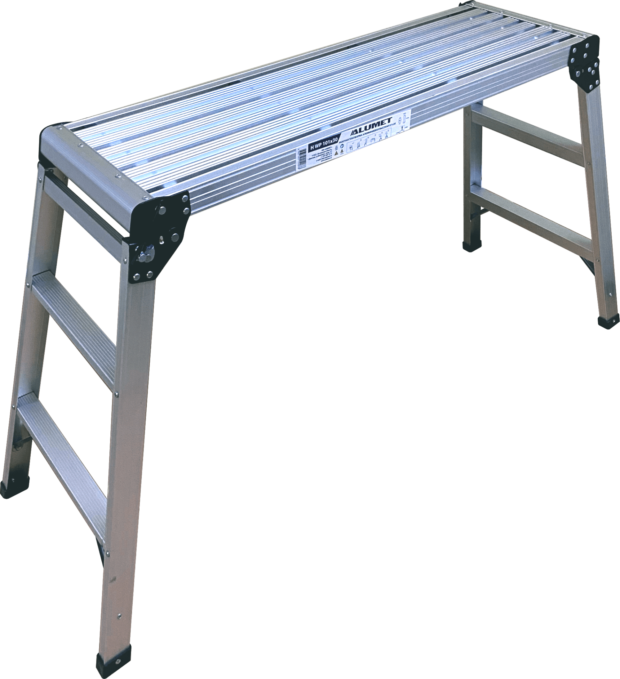 Алюминиевая шарнирная рабочая платформа HWP 101x30 ALUMET  - Вид №1