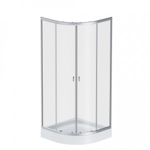 W88E-205-080MT Twin Slide Душевое ограждение c поддоном 80x80 AM.PM X-Joy