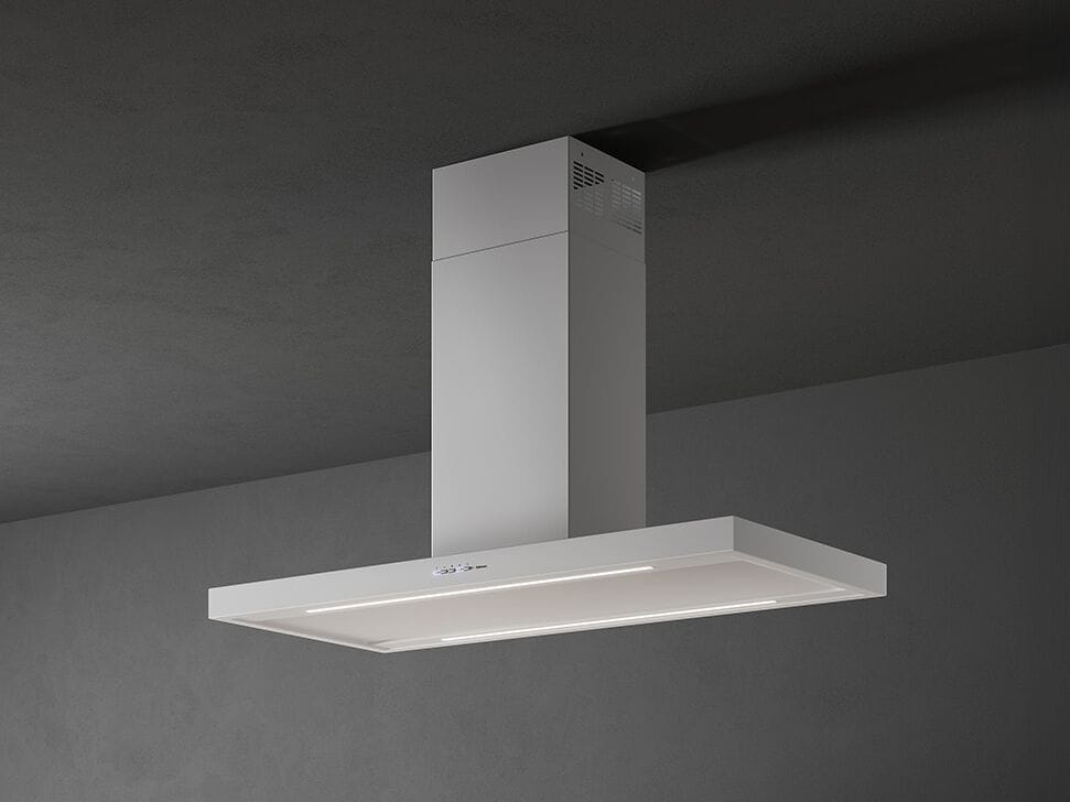 Островная вытяжка из нержавеющей стали со встроенным освещением Falmec дизайн ARCH-00074249 - Вид №1