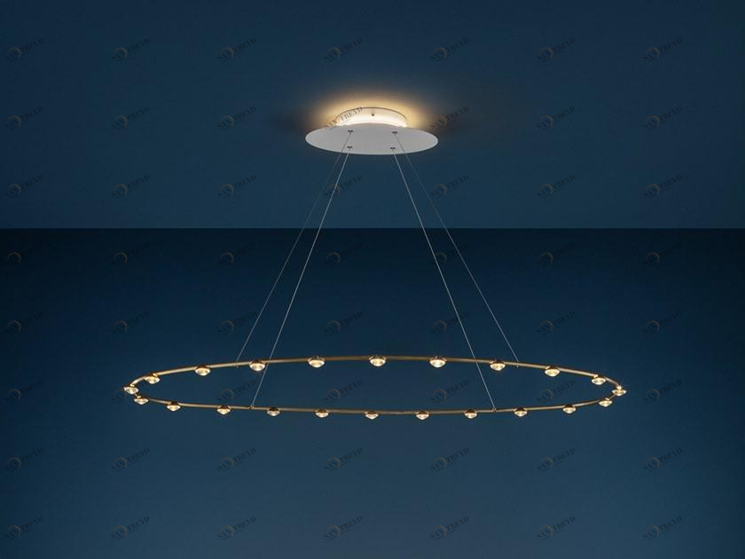 Catellani & Smith Светодиодный подвесной светильник из латуни Petites lentilles Pl22