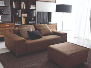 2-местный кожаный диван