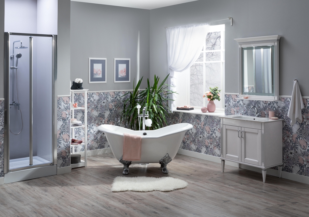 Комплект мебели для ванной Aquanet Селена 105 белый/серебро (2 дверцы) 00233125 - Вид №10