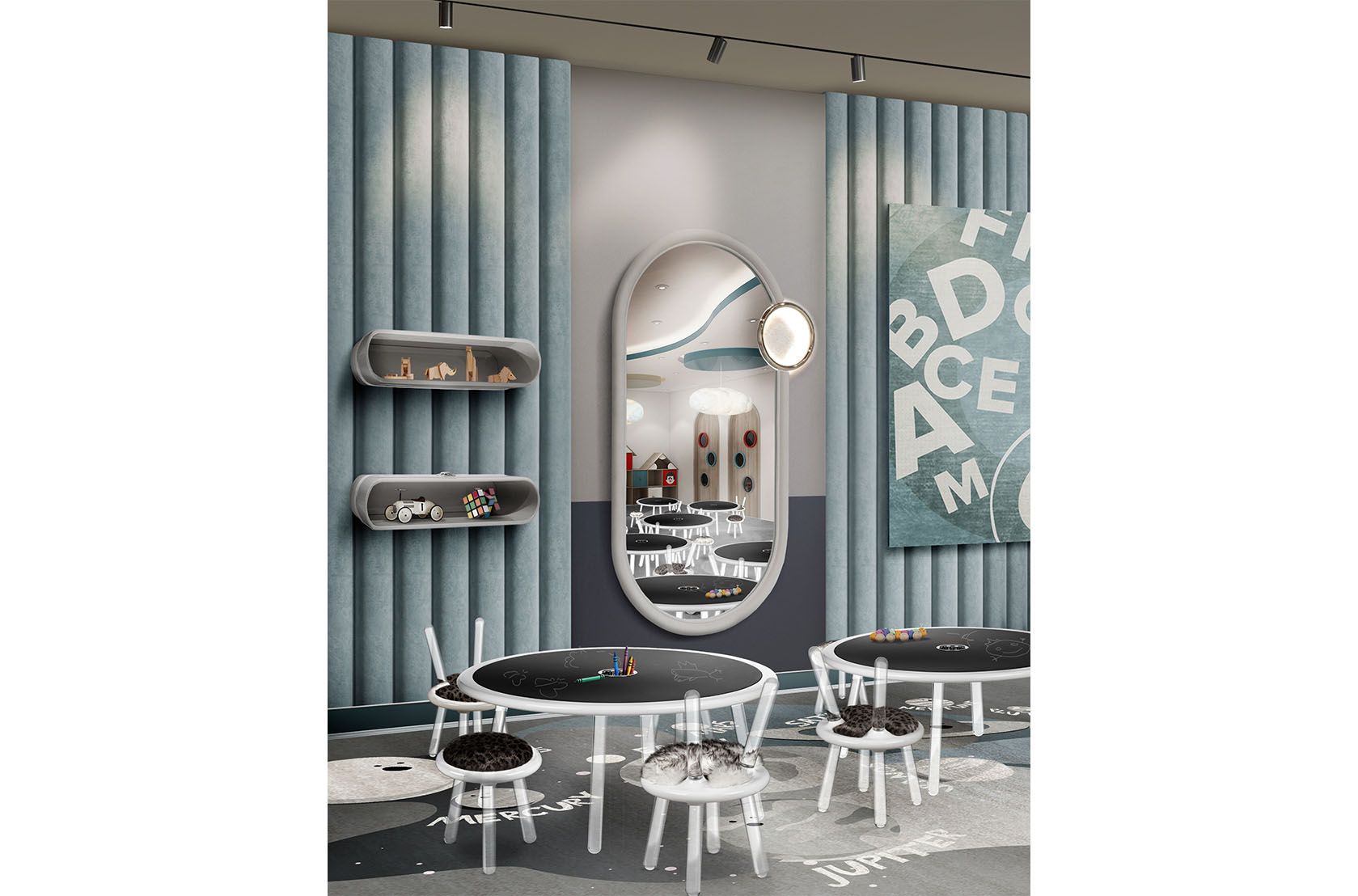 CIST89 Полки в детскую Большое облако Circu  - Вид №20