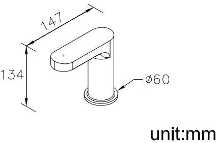 JUSTIME Смеситель для умывальника с аэратором Charming 6922-n1-80cp - Вид №1