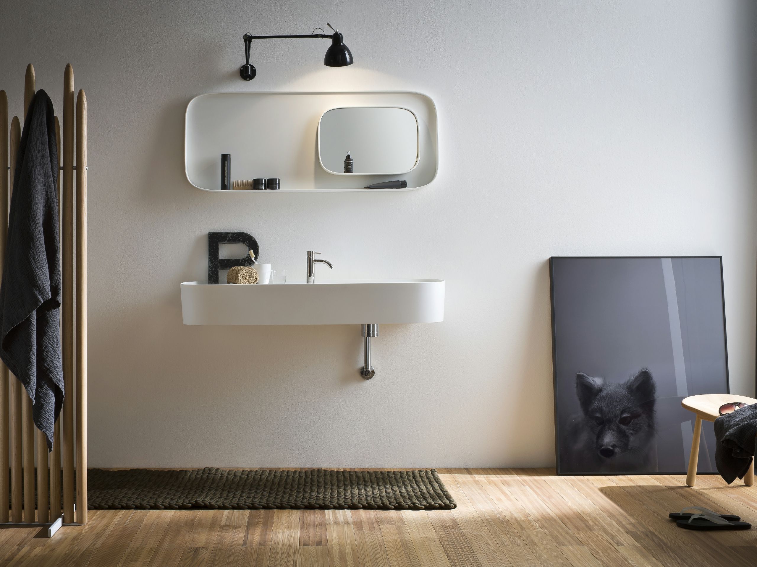 Подвесная раковина Corian® с столешницей Rexa источник ARCH-00035361 - Вид №2