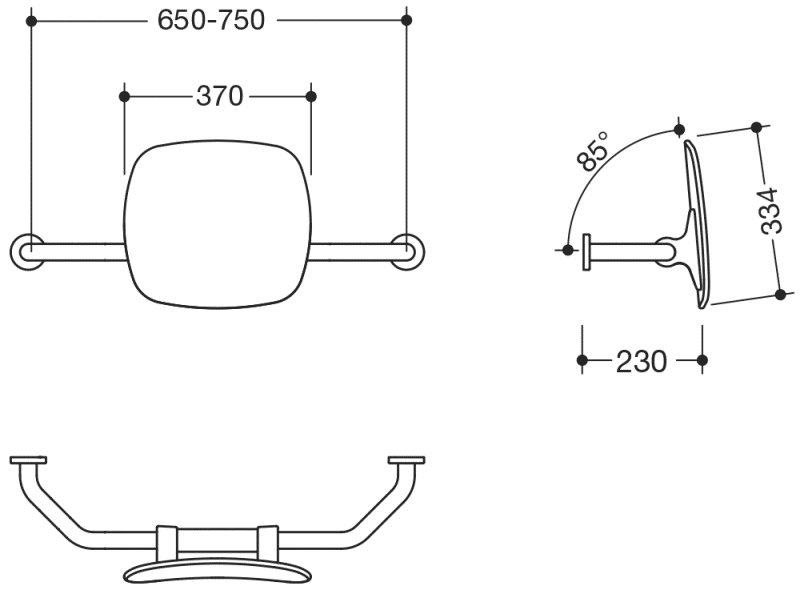 801.51.9171 поддержка спины HEWI Stützen  - Вид №16