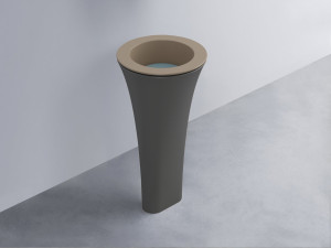 AMLA45-AN+AMPILT-PL+AMCOLT-CM Раковина Amedeo Tondo отдельностоящая cielo Enjoy + Amedeo