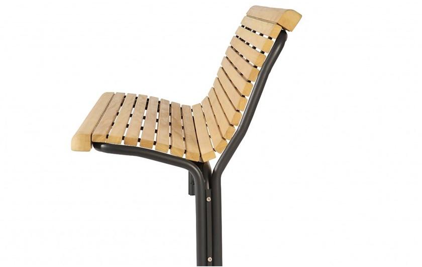 Euroform W Деревянная скамейка со спинкой Contour sun-id-1435377 - Вид №1