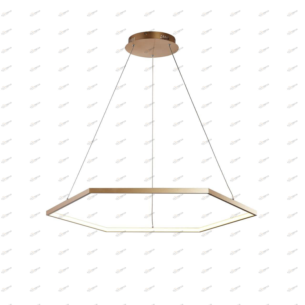 Подвесной светодиодный светильник Favourite Hexagon 2103-8P FAVOURITE ДИЗАЙНЕРСКИЕ, HEXAGON 200251 Золотой 