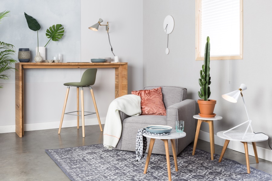 Стул барный Albert Kuip бежевый Zuiver 1500061 - Вид №2