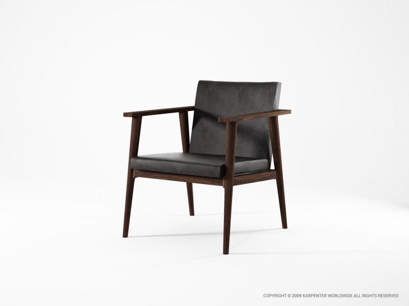 133_322 Мягкое кресло с кожей Karpenter Vintage