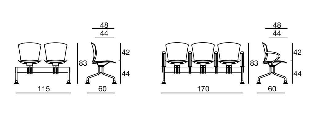 Сиденье на полипропиленовом стержне Sesta симпатичная ARCH-00014878 - Вид №2