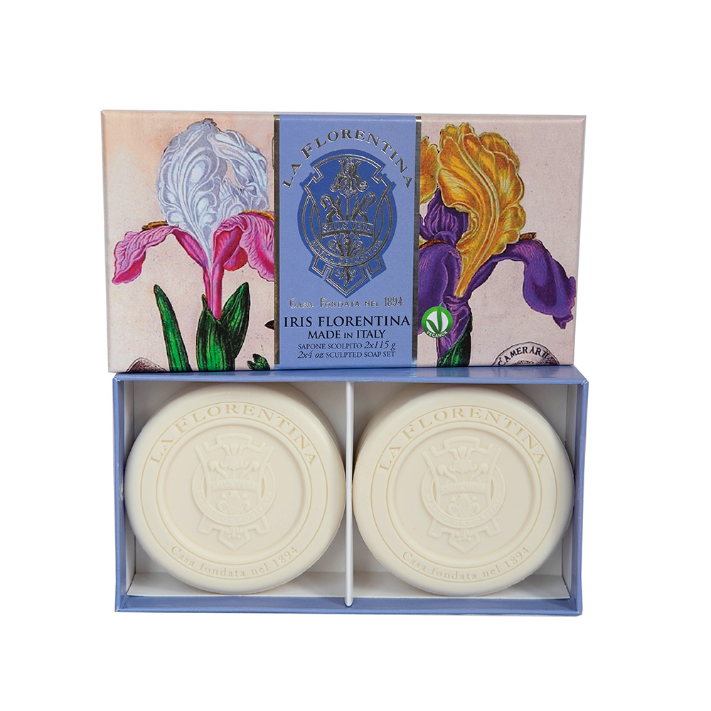 242621 Набор мыла в подарочной коробке 2х115 2 шт. Флорентийский ирис La Florentina 