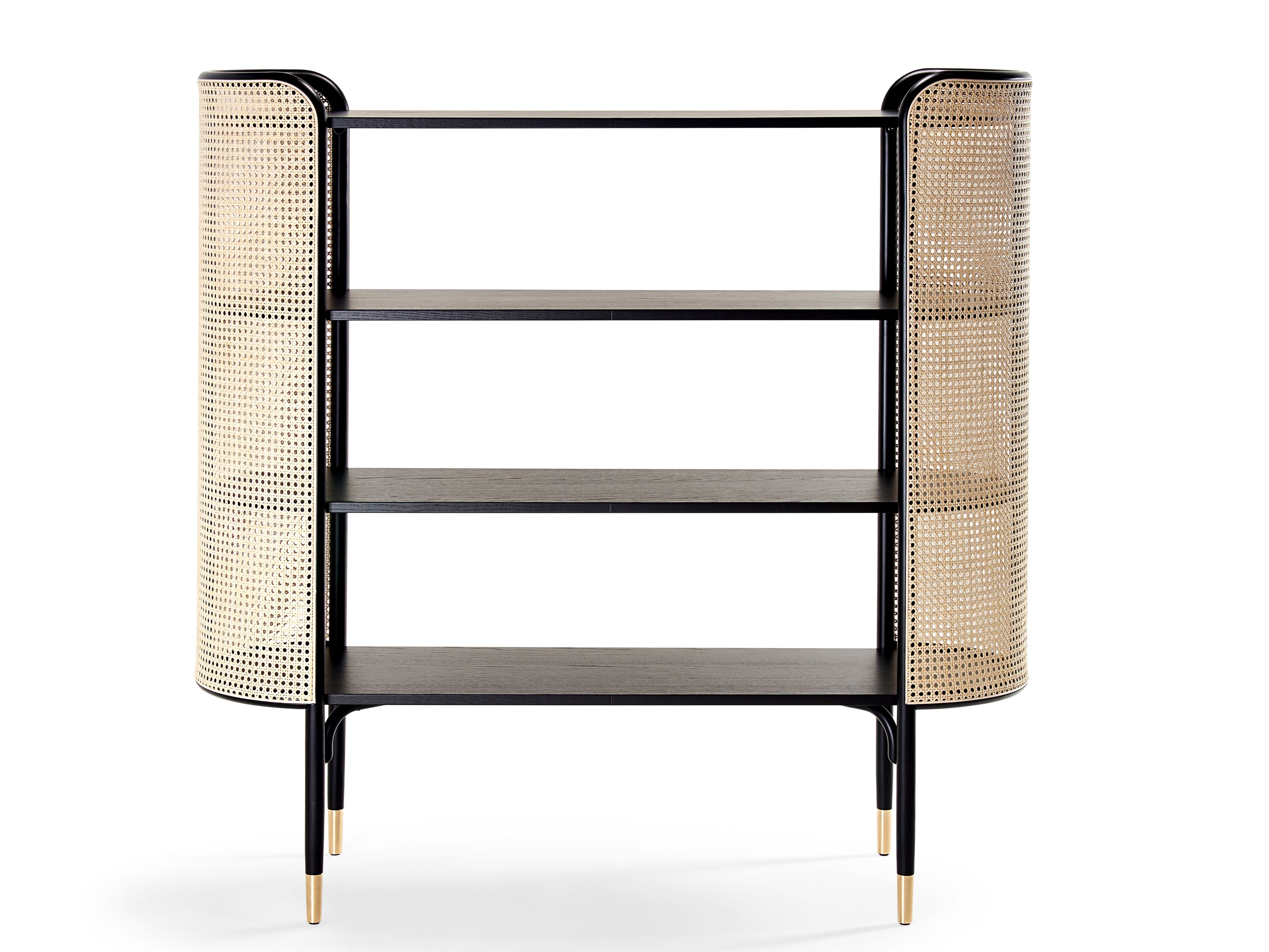 Книжный шкаф из бука и соломы в Вене Wiener GTV Design Mos ARCH-00095513