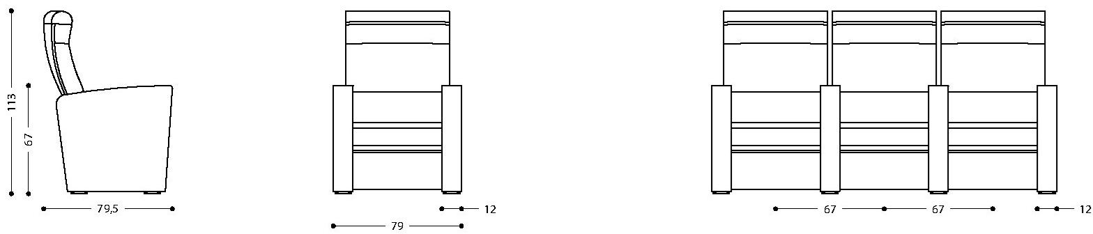 LAMM Откидное сиденье для аудитории с подголовником sun-id-1492141 - Вид №15