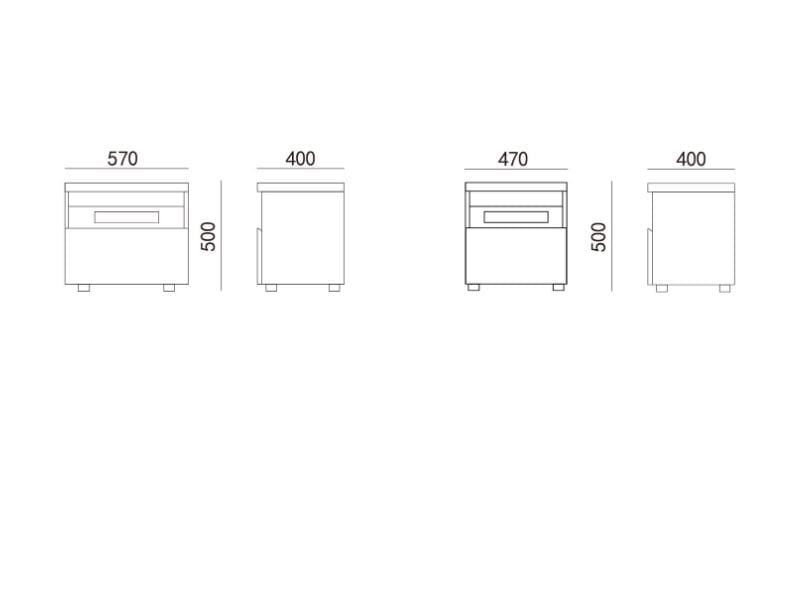 Деревянная прямоугольная тумбочка HC28 maison High Line ARCH-00077400 - Вид №2