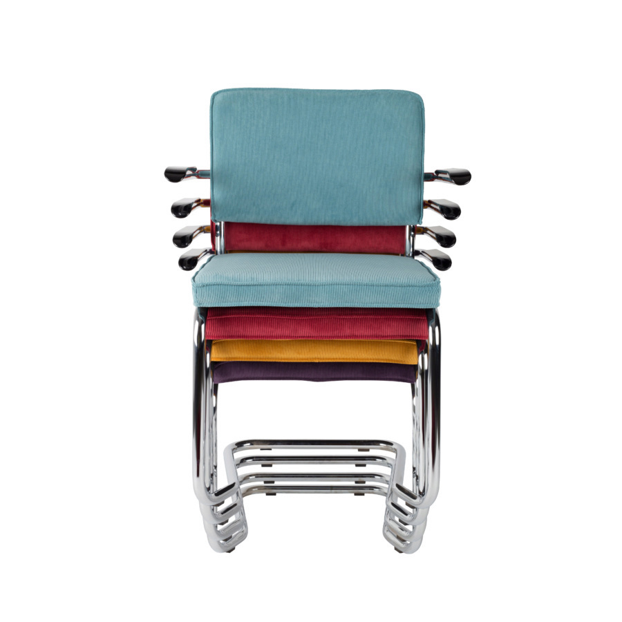 Кресло Ridge Kink Rib синее Zuiver 1200050 - Вид №8