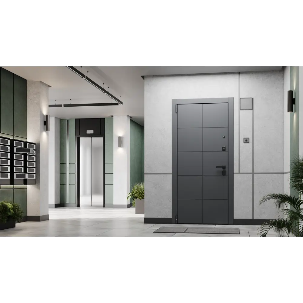 Входная дверь Гибсон 86x205 см левая айвори с зеркалом TOREX STLM-2058302 - Вид №3