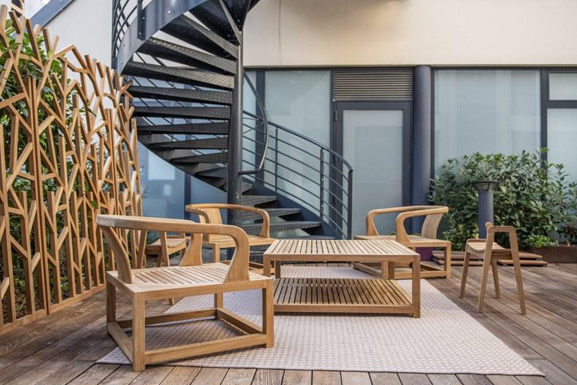 MOBIKA GARDEN Садовое кресло из тика с подлокотниками Andaman sun-id-1465614 - Вид №2