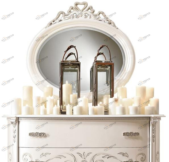 Barnini Oseo Овальное зеркало из дерева с настенной рамой Fashion time Ft105