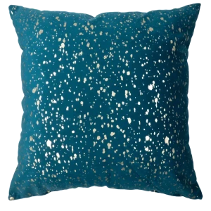Подушка Голди 43x43 см цвет морская глубина