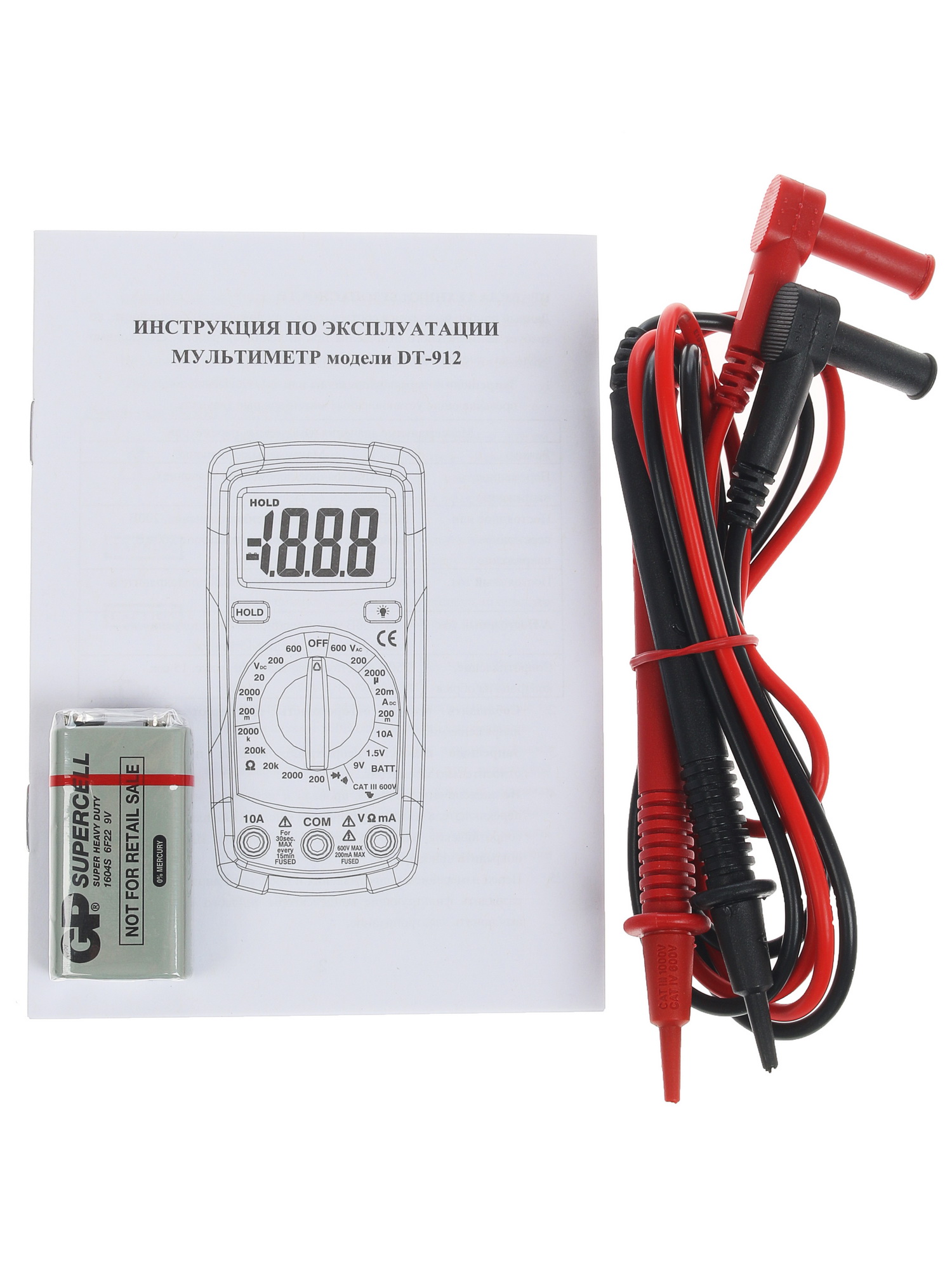 Мультиметр CEM DT-912 1092625 STDN-0147263 - Вид №7