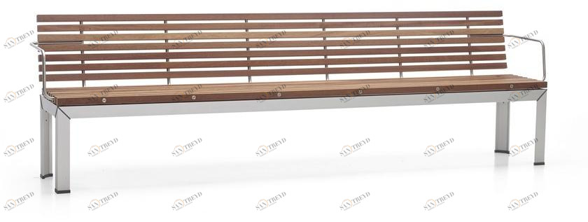 Extremis Деревянная садовая скамейка с подлокотниками Extempore sun-id-1377045