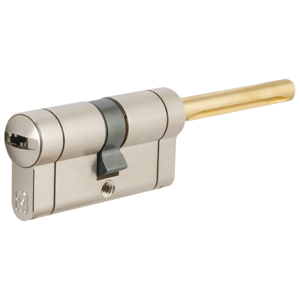 Цилиндр Mottura Champions Pro CP4P563101C5, 51x10x26 мм, ключ/шток, цвет матовый никель, без вертушки 82393145 STLM-2131690