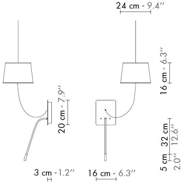 designheure Современный стальной светодиодный настенный светильник с гибким кронштейном Nuage Aspnledjo - Вид №2